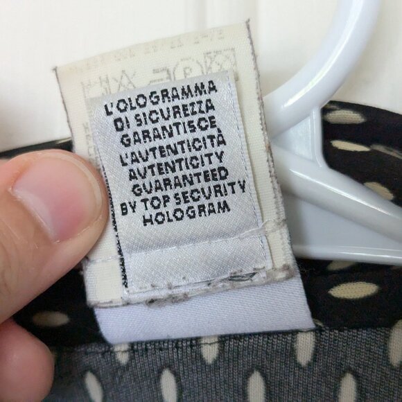 Vintage 1990s Dolce and Gabbana blouse sz L, J&ANS polyester ladies dress shirt - Picture 6 of 9